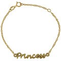 10k Rose Gold Youth Princess Bracelet