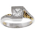 Tacori Platinum CZ 1/10ct TDW Diamond Wedding Ring
