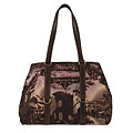 Prada Nylon Landscape Printed Tote Bag