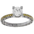 Tacori Platinum/ 18k Gold 1/2ct TDW Diamond Ring