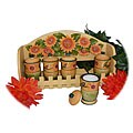 Sunflower Garden Hand-painted Sunflower Spice Rack
