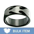 Black Painted Tribal Flame Stainless Steel (Case of 2)