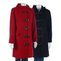 Harve Benard Hooded Wool Toggle Coat