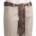 BW Studio Women's Stretch Twill Pants with Sash Belt