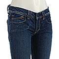 Yanuk Medium Wash Bootcut Jean with Rust Stitching