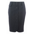 Larry Levine Straight Button Skirt