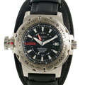 Seiko Men's Perpetual Black Dial Black Strap Watch