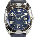 August Steiner Men's 'Aquarius' Blue Round Watch