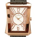August Steiner Men's 'Bellagio' Rose Gold Watch