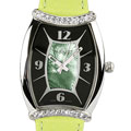 August Steiner Women's 'Tango' Green Strap Watch