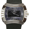 August Steiner 'Versaci' Black Fashion Watch