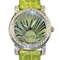 Burgi Women's 'Eclipse' Silvertone Numeral Watch
