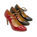 Glaze by Adi Patent Double Strap Mary Jane Pumps
