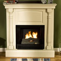 Grenoble Antique White Gel Fuel Fireplace