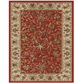 Power-loomed Red and Gold Area Rug (2'7 x 8')