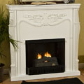 Vienna Antique White Gel Fuel Fireplace