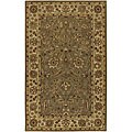 Hand-tufted Brown Wool Rug (3' x 12')