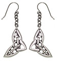 Pewter Celtic Infinity Knot Earrings