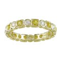 14k Gold Yellow Sapphire 1/3ct TDW Diamond Band