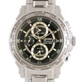 Seiko Men's Premier World Time Black Dial Watch