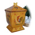 Sunshine Rooster Hand Painted Cookie Jar