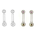 Sterling Silver Cubic Zirconia Drop Earrings