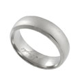 Titanium Beveled-edge Brushed Satin Band