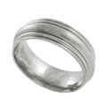 Titanium Grooved High Polish Band
