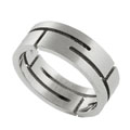 Stainless Steel Brushed Satin Flat Band