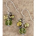 Shades of Green Multi-Stone Dangle Earrings (USA)