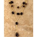 Golden Smokey Topaz Layered Necklace (USA)