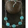 Turquoise Coin Link Necklace (USA)
