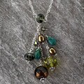 Earthtone Dangling Pendant Necklace (USA)