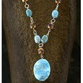 Crazy-lace Agate & Suede Necklace (USA)