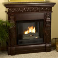 Cambridge Mahogany Gel Fuel Fireplace