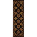 Hand-tufted Heritage Mahal Rug Black (2'3 x 8')
