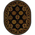 Heritage Mahal Black Rug (7'6 x 9'6)