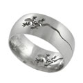 Stainless Steel Cutout Lizard Design Band