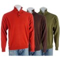 Visitor Men's 4-Button Mock Sweater