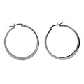 Stainless Steel 30 mm Hoop Earrings
