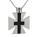 Stainless Steel 3-piece Iron Cross Necklace