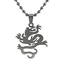 Stainless Steel Polished Dragon Necklace