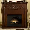 Vienna Mahogany Electric Fireplace with Remote
