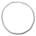 Stainless Steel Heavy Polished and Satin Necklace