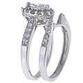 14k White Gold 1ct TDW Marquise Wedding Ring Set