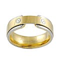 Gold Plated Two-tone Stainless Steel Comfort Band