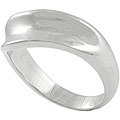 Stainless Steel Concaved Fashion Ring