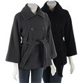 Honee Women's Wool Blend Pea Wrap Coat