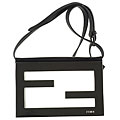 Fendi Patent Leather Logo Cutout Shoulder Bag