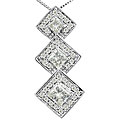 14k White Gold 2ct TDW Diamond Pendant Necklace (I/J, I1)